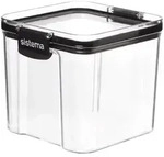 Sistema luftdichter vorratsbeh&auml;lter 700 ml stapelbar - Transparent & schwarz -