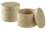APS 15919 Dose MINERA 2er Set - Marmor, &Oslash; 6 cm, H&ouml;he 5 cm, 40 ml, gr&uuml;n, Unikat
