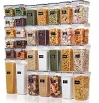 Vorratsdosen Set mit 32 Beh&auml;ltern, luftdicht, BPA-frei, stapelbar, inkl....