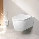 AM.PM Func &ndash; AquaSpin Wand WC sp&uuml;lrandlos | H&auml;nge WC mit Toilettendeckel mit