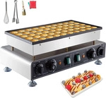 VEVOR Gewerblicher Eierwaffelmaker 220V 1400W Edelstahl Eierwaffelmaker