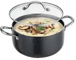 VEVOR Edelstahl Kochtopf, 11,4 L Edelstahl Suppentopf mit Glasdeckel, PFOA-frei,