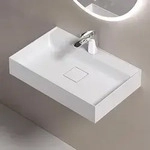 doporro Waschbecken Aufsatzwaschbecken H&auml;ngewaschbecken aus Mineralguss...