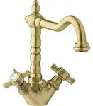 Hochwertige Waschtischarmatur mit hohem Auslauf Bronze Retro - Bronze