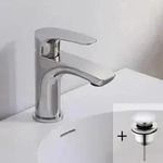 Kronenbach Rivara Waschtisch-Einhebelmischer mit Pop Up Ablaufventil,...