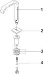 DORNBRACHT 13716671-93 WT-Stand-Ausl. ohne Ablaufgarnitur