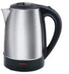 alpina Wasserkocher KES0301-CB - Edelstahl 1,7 Liter - Schwarz mit 360&deg; Basis -