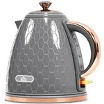 HOMCOM Wasserkocher 1,7L BPA-Frei 2200 W mit 360&deg;-Sockel, Kalkfilter, Grau -...