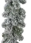 Tannengirlande 20cm k&uuml;nstlich 180 Spitzen mit Schnee Gr&uuml;n / Wei&szlig; 2,7m - Gr&uuml;n