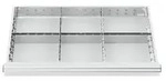STIER Schubladeneinteilung Metalleinteilung BLH 100/125 mm Innenma&szlig; 800x450 mm...