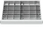 STIER Schubladeneinteilung Metalleinteilung BLH 150/175 mm Innenma&szlig; 600x450 mm...
