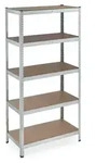Relaxdays Schwerlastregal verzinkt, Traglast 875kg, 180x90x45 cm, 5 B&ouml;den, zum