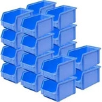 20x Sichtbox "CLASSIC" FB 4, LxBxH 230/200x140x122 mm, Inhalt 3,7 Liter, blau