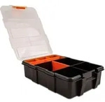 DeLOCK Sortimentsbox mit 11 F&auml;chern 220 x 155 x 60 mm orange / schwarz,