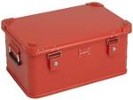 ALUBOX Transportbox Aluminiumkiste, Rot 47 L, stapelbar, abschlie&szlig;bar - Rot