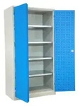 STIER Werkstattschrank 1940 x 1000 x 600 mm Hellgrau Lichtblau