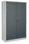 STIER Universalschrank mit 4 Fachb&ouml;den 1950x 120 x 50 mm, Hellgrau,...