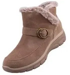 Skechers Slip-Ins Easy Going &ndash; Gentle Winter Damen Stiefelette Beige...