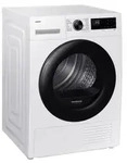 Samsung DV80DG52B0AEEG, Freistehend, Frontlader, W&auml;rmepumpe, Wei&szlig;, Drehregler,