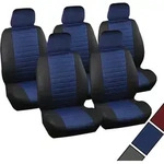 WOLTU Sitzbez&uuml;ge Auto Einzelsitzbezug universal Gr&ouml;&szlig;e, 5er Set, schwarz/blau...