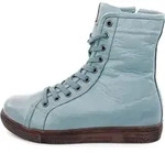 Andrea Conti Damen Schn&uuml;rstiefeletten/ Stiefeletten Blau Glattleder Gr&ouml;&szlig;e:...
