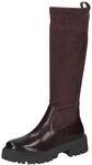 Caprice Stiefel Stiefel Leder/Textil - Dunkelbraun - 42