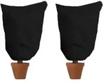 Winterschutz f&uuml;r Pflanzen 2 St&uuml;ck 60x80cm Schwarz Atmungsaktiv Rei&szlig;fest