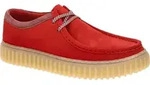 Clarks TORHILL LO Herrenschuhe - bequeme Schn&uuml;r Halbschuhe rot NEU - Rot - 42