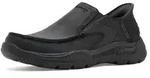 Skechers USA Men's Arch Fit Motley-Milo Mokassin, Schwarz/Schwarz, 39.5 EU - Schwarz
