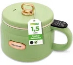 NutriChef 1.6 QT Tragbarer Elektrischer Reiskocher & Lunch Maker, Multifunktional &