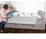 Extragro&szlig;es faltbares und tragbares Bettgitter &ndash; 150 x 50 cm &ndash; Wei&szlig; - Wei&szlig;
