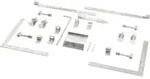 Plus Doppeltor Tokyo inkl. Beschl&auml;ge 300 x 90 cm umbragrau fungizidbehandelt -...