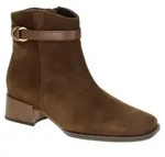 Gabor Stiefeletten 8067 aus braunem Veloursleder, 3,5cm Absatz, 13cm...
