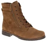 Gabor Damen Stiefeletten 8023 braun mit Schn&uuml;rung und Rei&szlig;verschluss, 1,5cm...