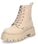 Buffalo Damen Schn&uuml;rboot Aspen Lace Up Mid beige - Beige - 36