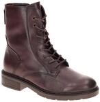 Gabor Stiefeletten 8010 dunkelrot mit Blockabsatz, Schn&uuml;rung und...