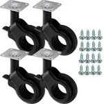 SOTECH M&ouml;belrolle BONN &Oslash; 60 mm schwarz &ndash; mit Bremse (4 St&uuml;ck)