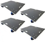 Mega Deal 4x Profi Transportroller HERCULES | BxT 80x60 cm | Traglast 800 kg | 4