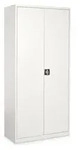 STIER Universalschrank 1800 x 800 x 380 mm signalwei&szlig; verschwei&szlig;t mit 4...