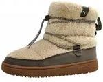 Puma Snowbae Suede Damenschuhe Stiefel Gef&uuml;ttert Winterstiefel Beige Freizeit -