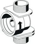 Schell 015220099 Aufnahmegeh&auml;use Kartuschenventil - Wei&szlig;