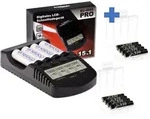 Kraftmax BC-4000 Pro Akku & USB Ladeger&auml;t + 8x LSD Plus Micro AAA 930mAh Akkus...
