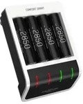 Ansmann Akku Ladeger&auml;t inkl. 4x AA Akkus 2850mAh, intelligente Ladung - Wei&szlig;