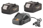 Procraft Starter Pack 20 V 20/2.4A Ladeger&auml;t + 2x 20/4 Akku 4,0 Ah
