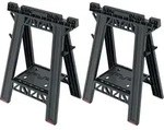 Baustellenbock mit Klappregal 175 KG Kistenberg KTS8060 kpl=2Stk - Schwarz/Rot