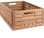 Klappbox Active Lock Holzdekor | HxBxT 21,8x40x60cm | Braun | 44,8 Liter | Kiste,