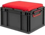 Eurobox NextGen Seat Box Rot | HxBxT 26,5x30x40cm | 20 Liter | Griffe geschlossen 