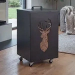 Pelletbeh&auml;lter HWC-Q30 Hirsch, Pelletbox Aufbewahrungsbox f&uuml;r z.B. Tierfutter,