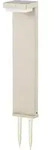 Lindby LED-Solar-Sockelleuchte Eleazar, beige, Alu, Sensor - Beige