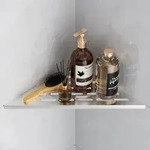 Eckregal Dusche 304 Edelstahl 254mm Silber 1 St&uuml;ck - Silber
